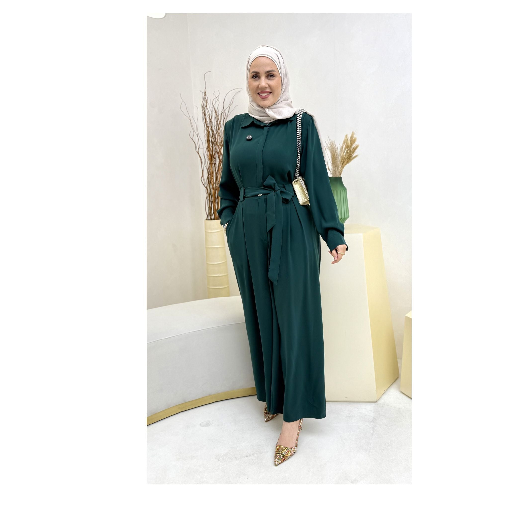 Luxe Tie-Waist Jumpsuit