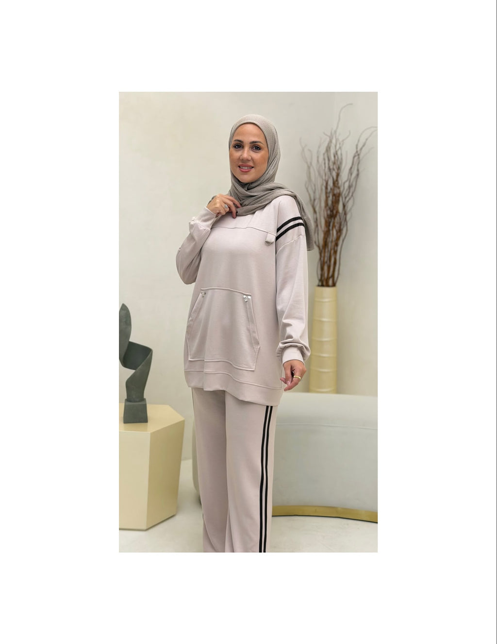 Ivory Stripe Luxe Set