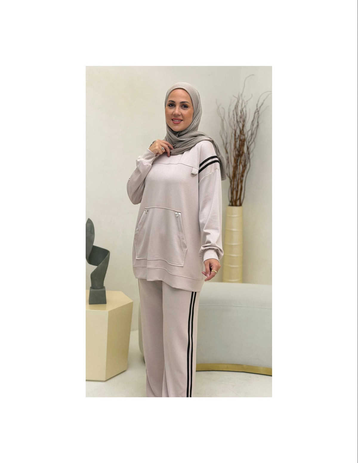 Ivory Stripe Luxe Set